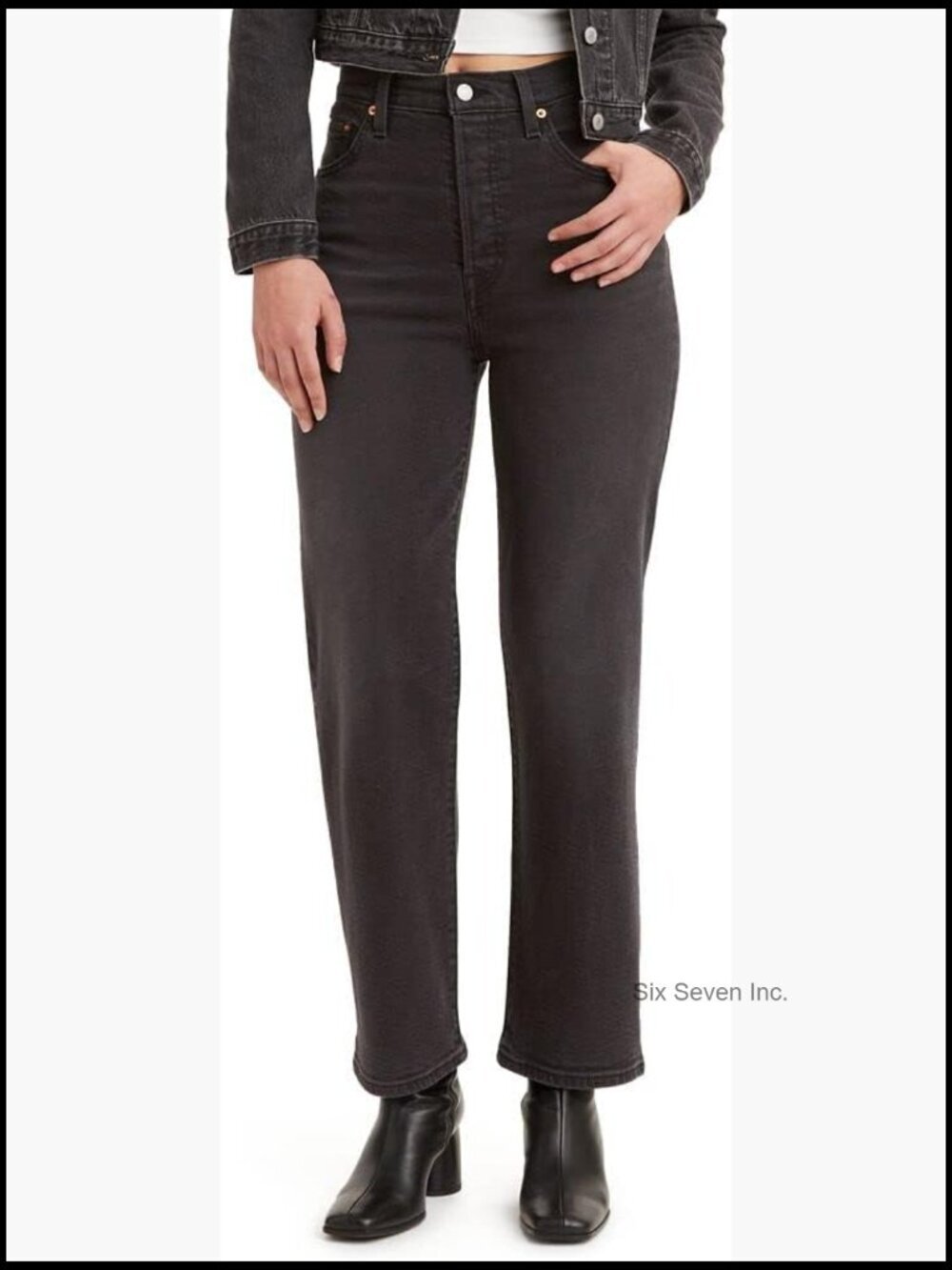 Highest High Rise Straight Leg Ankle Jeans Vintage-Inspired